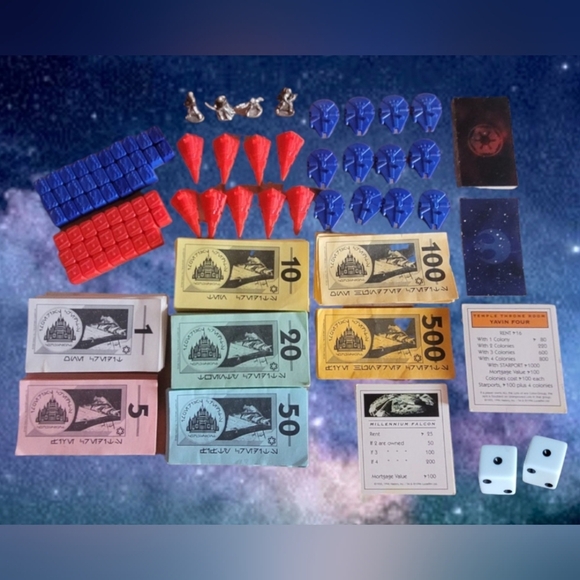 1997 MONOPOLY STAR WARS CLASSIC TRILOGY EDITION REPLACEMENT GAME PIECES - Picture 3 of 7